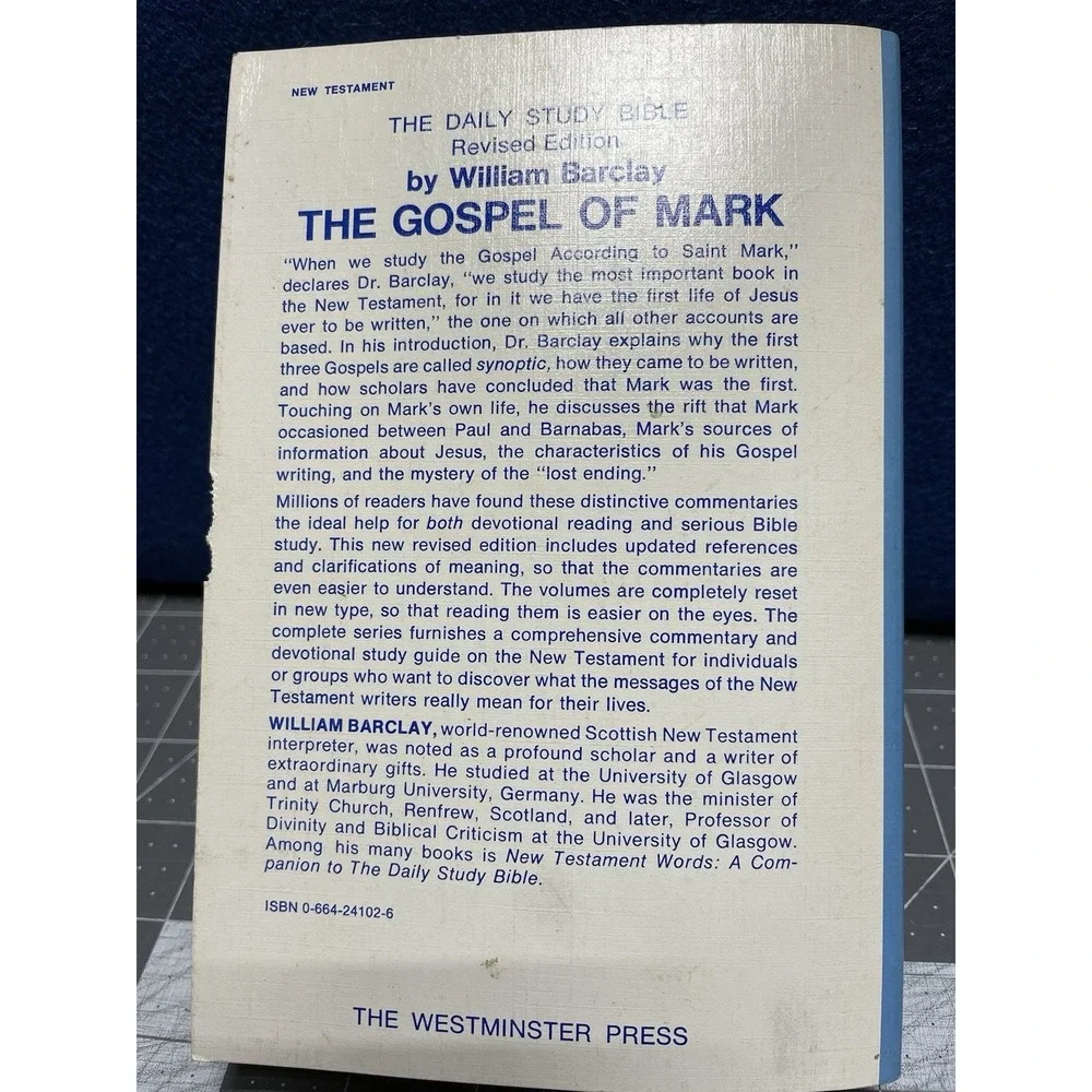 The Gospel Of‎ Mark The Daily Study Bible Series, William Barclay